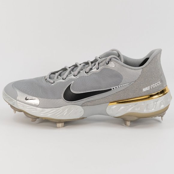 Nike Alpha Huarache Elite 3 Low \'Grey Metallic Gold\' CK0746-006 Baseball size 15